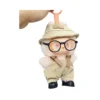 Für Labubu-Kleidung, sitzende Party, Kinderkleidung, Puppe, Vinyl-Kleidung, Fischerhut, Overalls und Hosen, süß und modisch 5