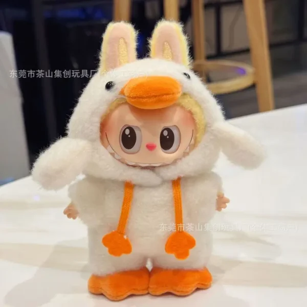 Für Labubu Kleidung Ente Ente Puppenkleidung Wald Märchen Outfits Niedliche und modische Dressing-Accessoires für 17 cm große Kleidung 4