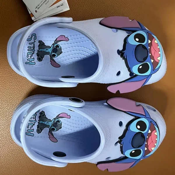 Stitch Cartoon Anime einfarbig wasserdichte Hausschuhe Outdoor-Sandalen Stitch lässige atmungsaktive Knöchelriemen-Schuhe Geschenk 3
