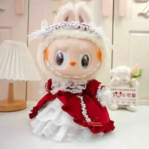 38 cm Labubu Kleidung Puppe Frühling Nettes Kostüm Anzug Baby Kleid Hochzeit Kleid Baby Kleid Anzug Nette Dekorative Kleine Kleidung