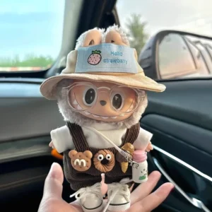 Das neue 2022 Mini Labubu ist nur für Babykleidung geeignet, 17 cm hängende Labubu-Vinyl-Puppenkleidungszubehör für Mädchengeschenke