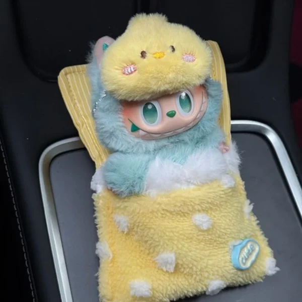 Für 15 cm 17 cm Labubu 3,0 Cartoon Stil Niedlichen Schlafsack Mit Augenmaske Labubu Kleidung Für Sammler Kleidung Spielzeug geschenk 3