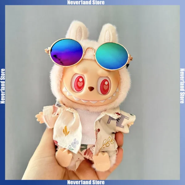 Labubu Puppenkleidung Beach Resort Style Overalls Labubu Idol V1 V2 Puppenkleidungszubehör 15/17 cm Plüschpuppe Universal 5