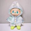 Labubu Kleidung für 15–17 cm V1 V2 V3 Plüsch Idol Puppenkleidung transparenter Regenmantel Regenstiefel Dekoration Zubehör Fans Geschenk 5