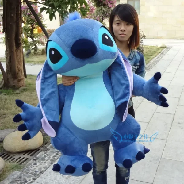90cm große Größe heißen Stil Disney Stich Plüsch Puppe Spielzeug Anime Lilo & Stich ausgestopfte Puppe niedlichen Stich Plüsch Puppe Kinder Weihnachten Baby Geschenk 3