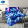 1PC Disney Stitch Decke für gemütliche, multifunktionale Decke, geeignet für Zuhause, Outdoor, Reisen, Camping, Nickerchenbezugdecke. 2
