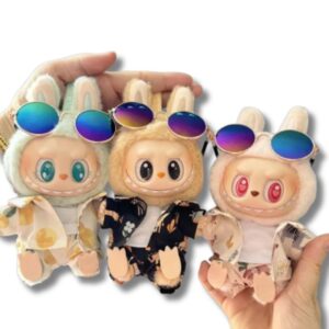Labubu Beach Resort-Overall – Sommerkleidung für V1/V2 (15/17 cm)
