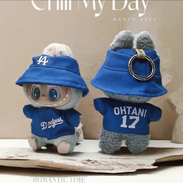 Anime Labubu Puppe Kleidung Mode Overalls Labubu Idol V1 V2 V3 Puppen Kleidung Zubehör 15/17cm Plüsch Puppe universal 6