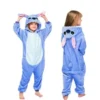 Disney Stich Onesies Erwachsene Pyjamas Unisex Blau Rosa Stich Cosplay Party Tragen Anime Pijama Junge Mädchen Pyjamas Kinder Frauen Nachtwäsche 5