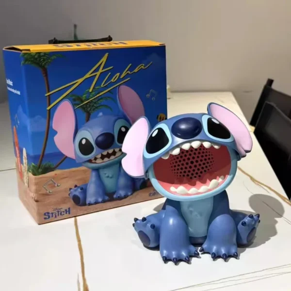 Disney Lilo & Stitch Bluetooth Lautsprecher Cartoon Anime Pyjama Zubehör Stitch Puppe Modell Lautsprecher Spielzeug Paar Kawaii Urlaub Geschenk