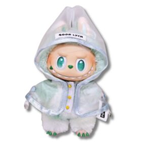 Labubu Regenmantel-Set – Transparentes Outfit mit Gummistiefeln