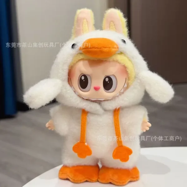 Für Labubu Kleidung Ente Ente Puppenkleidung Wald Märchen Outfits Niedliche und modische Dressing-Accessoires für 17 cm große Kleidung 2