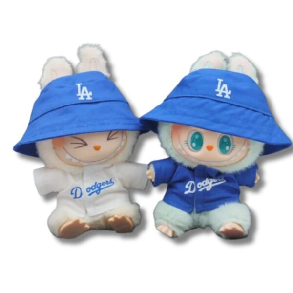Labubu Outfit „Nummer 17“ – Baseballkleidung für Sitzende Party-Figuren (15–17 cm)
