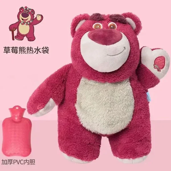 Aoger Disney Anime Stitch Angel Pooh Bär Winter Extra Plüsch Wärmflasche Damen Home Wasserfüllung Handwärmer Mädchen Geschenke 2