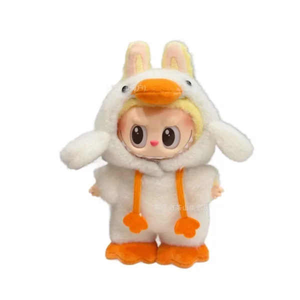 Für Labubu Kleidung Ente Ente Puppenkleidung Wald Märchen Outfits Niedliche und modische Dressing-Accessoires für 17 cm große Kleidung 5