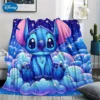 1PC Disney Stitch Decke für gemütliche, multifunktionale Decke, geeignet für Zuhause, Outdoor, Reisen, Camping, Nickerchenbezugdecke. 5