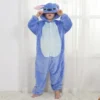 Disney Stich Onesies Erwachsene Pyjamas Unisex Blau Rosa Stich Cosplay Party Tragen Anime Pijama Junge Mädchen Pyjamas Kinder Frauen Nachtwäsche 4