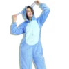 Disney Cosplay Kostüm Stich Kinder Erwachsene Mit Kapuze Pyjamas für Erwachsene Halloween Kleidung Winter Frauen Männer Cosplay Nachtwäsche 5