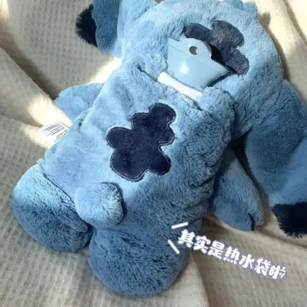 Aoger Disney Anime Stitch Angel Pooh Bär Winter Extra Plüsch Wärmflasche Damen Home Wasserfüllung Handwärmer Mädchen Geschenke 4
