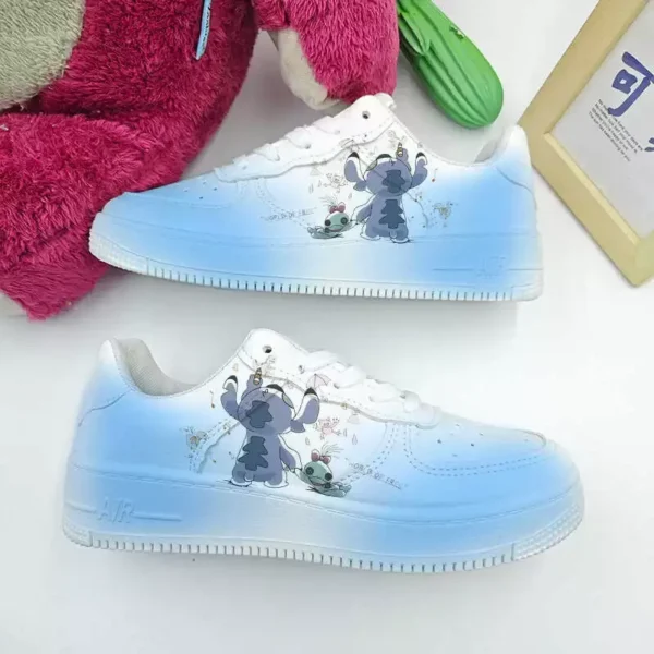 Anime Disney Stich Engel Sneaker Frauen Sommer Atmungsaktive Vielseitige Paare Cartoon Bord Schuhe Nette Studenten Freizeit Schuhe 5