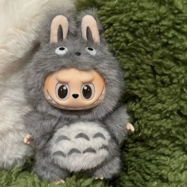 Neu eingetroffen für 17 cm Labubu-Kleidung, handgefertigte Cartoon-Pelzkleidung, japanische Anime-Hakimi-Katze, Sternenhimmel, Kleidungszubehör 4