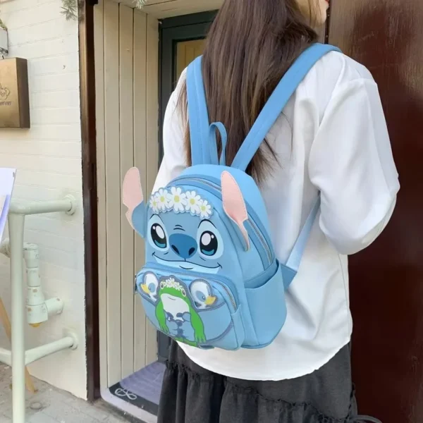 Disney Stich Donald Duck Rucksack Casual Cartoon Mädchen PU Tasche Mode Schöne Outdoor Frauen Tasche Kawaii Nette Schultern Tasche Geschenk 4