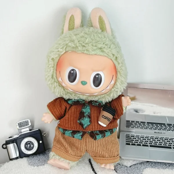 Labubu Kleidung Generation Zwei Generation Labubu Sitzen Party Baby Kleidung 17 cm Stehende Kleidung Vinyl Puppe Kleidung Passenden 4