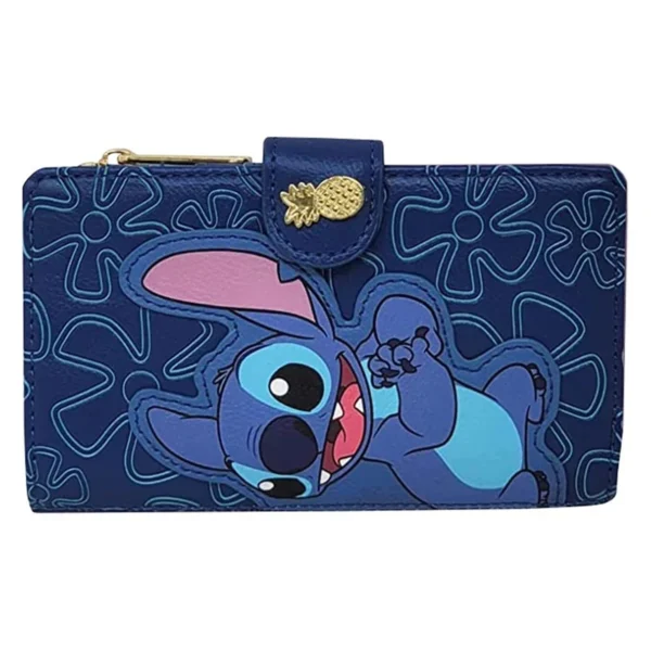Loungefly Stitch Wallet Snap Flip Handtasche