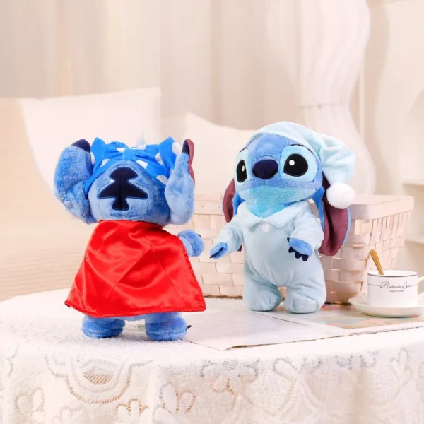 25/50 cm Disney Stich Pyjamas Mantel Serie Kawaii Plüsch Puppe Spielzeug Weiche Stofftier Sofa Zurück Kissen Kinder weihnachten Geschenke 4