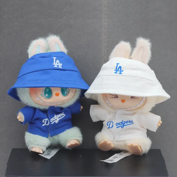 Labubu Puppenkleidung, 15/17 cm, Labubu-Kleidung, sitzende Party, Nummer 17, Baseball-Kleidung, Kinderkleidung, DIY-Puppenzubehör, Geschenk 4
