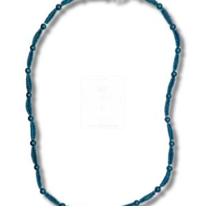 Halskette in edlem Petrolblau