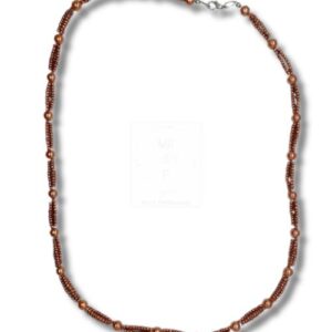 Halskette in warmem Kupferbraun