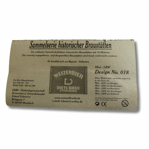 Dietl-Bräu Straubing Weizenbier Truckmodell – Bild 3