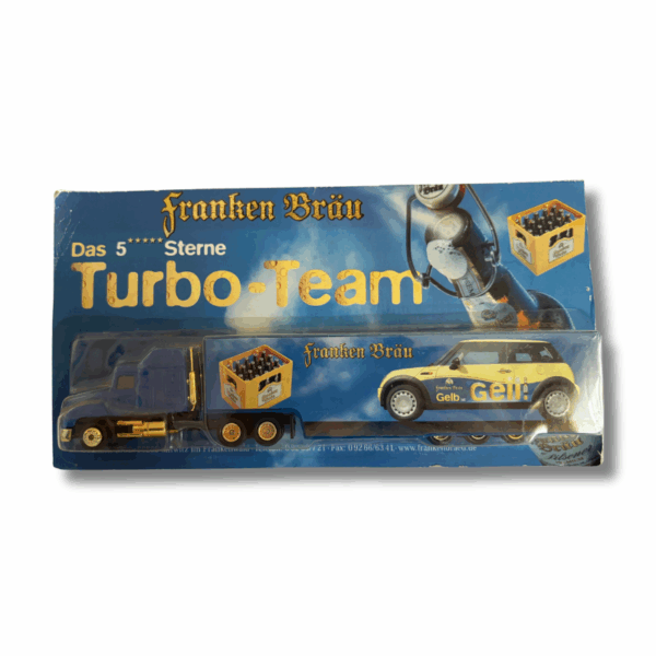 Franken Bräu Turbo-Team Truck mit Mini Cooper