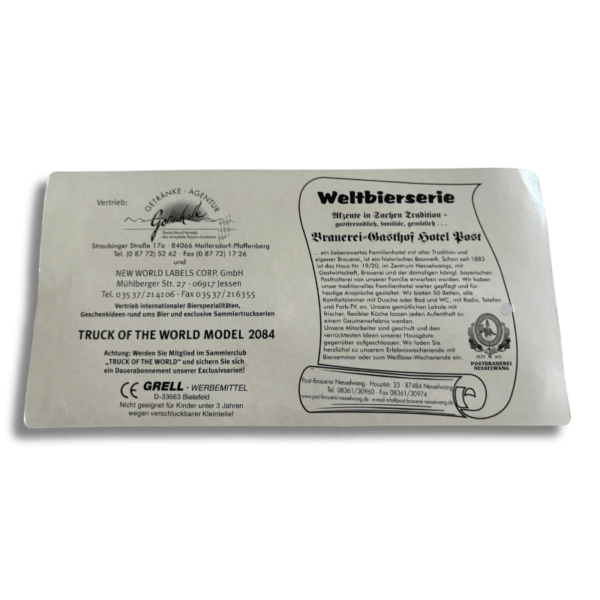 Postbrauerei Nesselwang „Allgäuer Bier‑Bad“ Truck – Bild 3