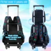 Rollrucksack für Jungen, Kinder-Schulrucksack mit Rollrädern und Lunchtasche, mit Rollenrädern.。 Schultasche für Kinder 2