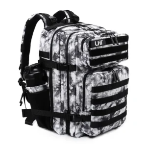 LHI 45L Taktischer Rucksack für Männer und Frauen, große Sportler-Sporttasche, Outdoor-Sport, Wandern, Überleben, Rucksack mit Flaschenhalter