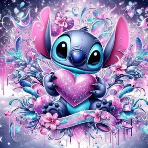Disney DIY Diamant Stickerei Lilo und Stitch volle Runde Mosaik Cartoon Diamant Malerei neue 2025, kreative Hobbys Wandkunst
