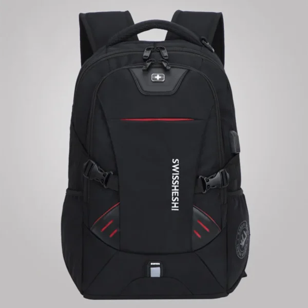 Männer Multifunktions USB Lade Mode Business Casual Reise Anti-Diebstahl Wasserdicht 17 Zoll Laptop Rucksack Schultasche 2