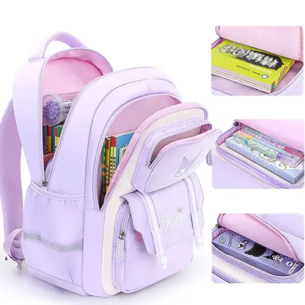 Sanrioed Anime Kuromi Melodie Cinna moroll Pochacco große Kapazität Rucksack niedlichen Schult asche Cartoon Student Umhängetasche Geschenk 5