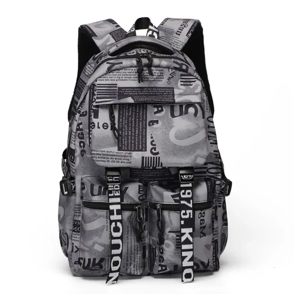 Neuer modischer Schulrucksack für Jungen im Teenageralter, coole Schultasche, wasserdichter Reiserucksack, große College-Büchertasche, Kinderschultaschen 5