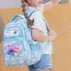 Rucksack mit großem Fassungsvermögen, Tagesrucksack mit Anime-Aufdruck, leichte Schultasche, lässiger Reise-Rucksack für Damen und Mädchen 2