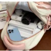 Niedlicher Kaninchen-Schulrucksack für Kinder im Teenageralter, modischer Spleißen-Farbkontrast, frischer Damen-Rucksack für Kinder 6