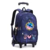 Disney Stitch Rucksack mit Rädern, Kurzstrecken-Reisetasche, großes Fassungsvermögen, Studentenrucksack für den Schulanfang, Cartoon-Trolley-Tasche 6