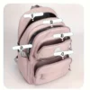 Großer Rucksack für Studenten, lässig, wasserdicht, Nylon, doppelte Umhängetasche, modische Reise-College-Tasche 4