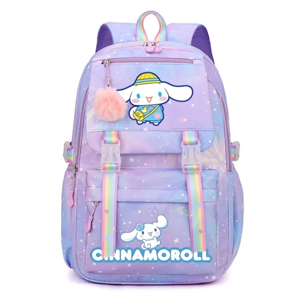 Neue Zimt Große Kapazität Rucksack Sanrio Cartoon Anime Figuren Schultasche Cinnamoroll Kawaii Mode Buch Tasche Schule Liefert 4
