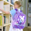3-teiliger Rollrucksack für Mädchen und Jungen, Kinder-Büchertasche mit Rollenrädern, Grundschultasche mit Rollen und Lunchtasche 5