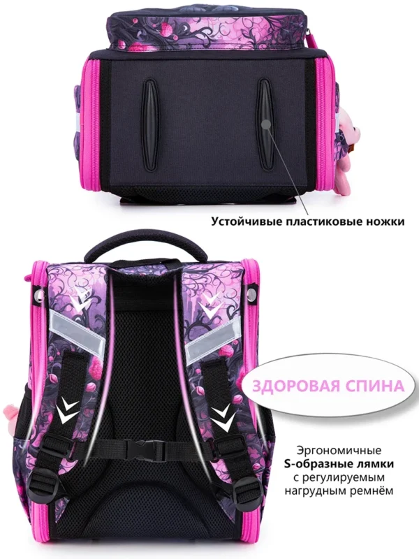 Ortho pä dische Schule Rucksack für Mädchen Cartoon Katze Grundschule Klasse 1 Schüler Taschen Kinder Schulranzen weibliche Bücher tasche 7-9 Jahre 3