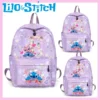 Disney Lilo Stitch Rucksack für Jungen und Mädchen, Rucksack für Teenager, Studenten, Schulanfang, Mochila, Kinder, 26 Buchstaben, Büchertasche, Damen-Rucksack