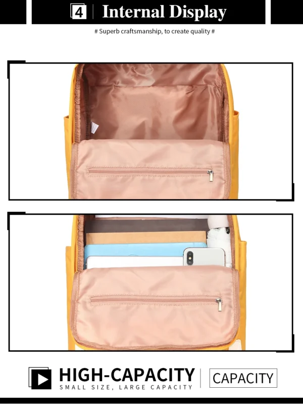 KONO Unisex Schulrucksack College Rucksack Leichte Schultasche Tagesrucksack für Männer Frauen Jungen Mädchen, passt 13 5